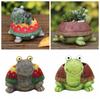 Cute Turtle Flowerpot Animal Resin Succulent Planter Desk Mini Ornament