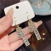 Geometric 2024 New Light Luxury Full Diamond Earrings for Women