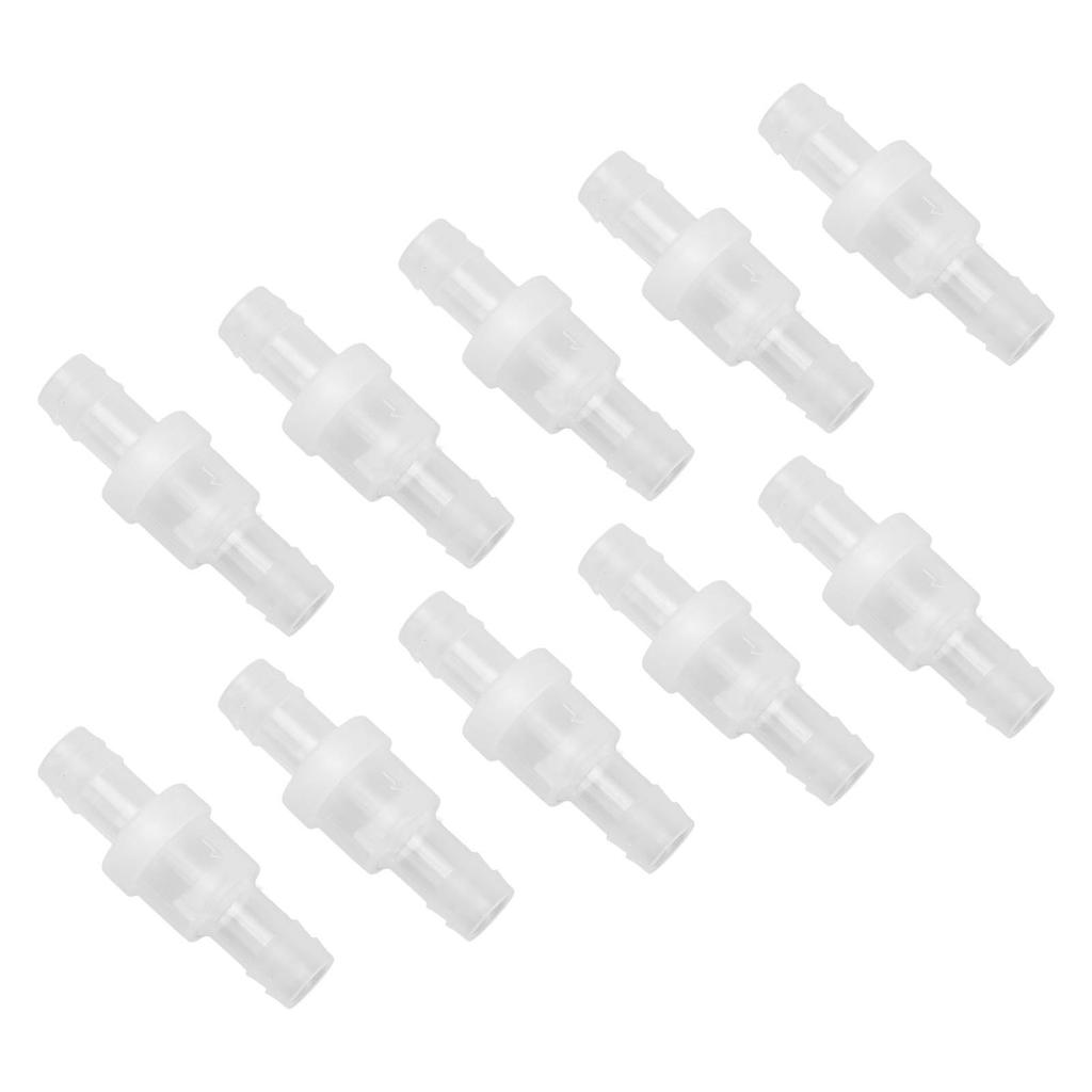 10 шт. Односторонний обратный клапан Полупрозрачный Водозапорный Шланговый Обратный клапан с Пружиной для Химической Промышленности