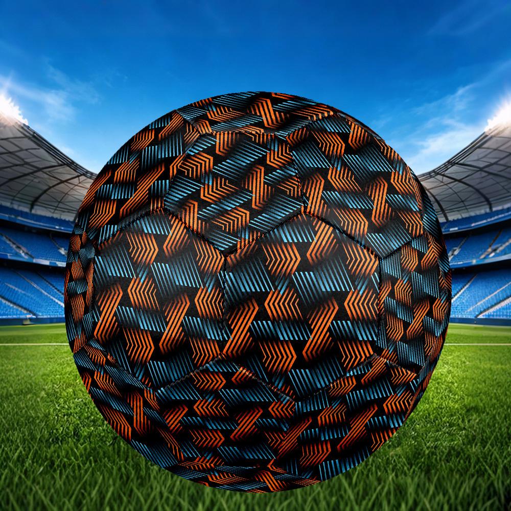 1pc Geometric Arrow Theme Soccer Ball Football, Size 5, Lightweight PVC, Outdoor Training Soccer Ball,Gift j60410