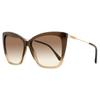 Женские солнцезащитные очки-бабочки Seba 0myha Коричневый Бежевый Медный 58 мм 0myha