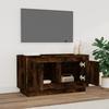VidaXL Meuble TV chêne fumé 80x35x45 cm bois d'ingénierie 819857