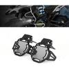 2 PCS Motorcycle Fog Light Cover Bulb Light Guards Protector for R1200GS F800GS R1250GS F850GS F750GS ADV(Yellow)