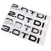 Chrome Black ABS Letters 2.0 TDI 3.0 TDI Car Rear Boot Trunk Logo Badge Emblem Sticker Decal For A3 A4 A5 A6 Q3 Q5 Q7 S7