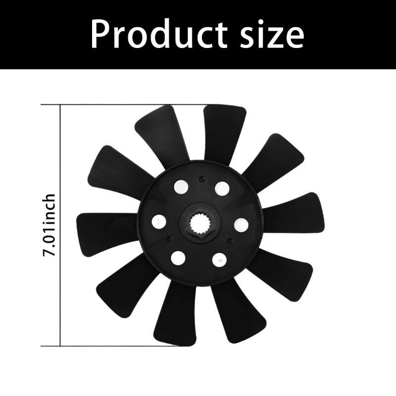 10-лопастной вентилятор охлаждения для газонокосилки-райдера, простая сборка, замена для 1A646083050 1A6460-83070 1A646083070, аксессуары