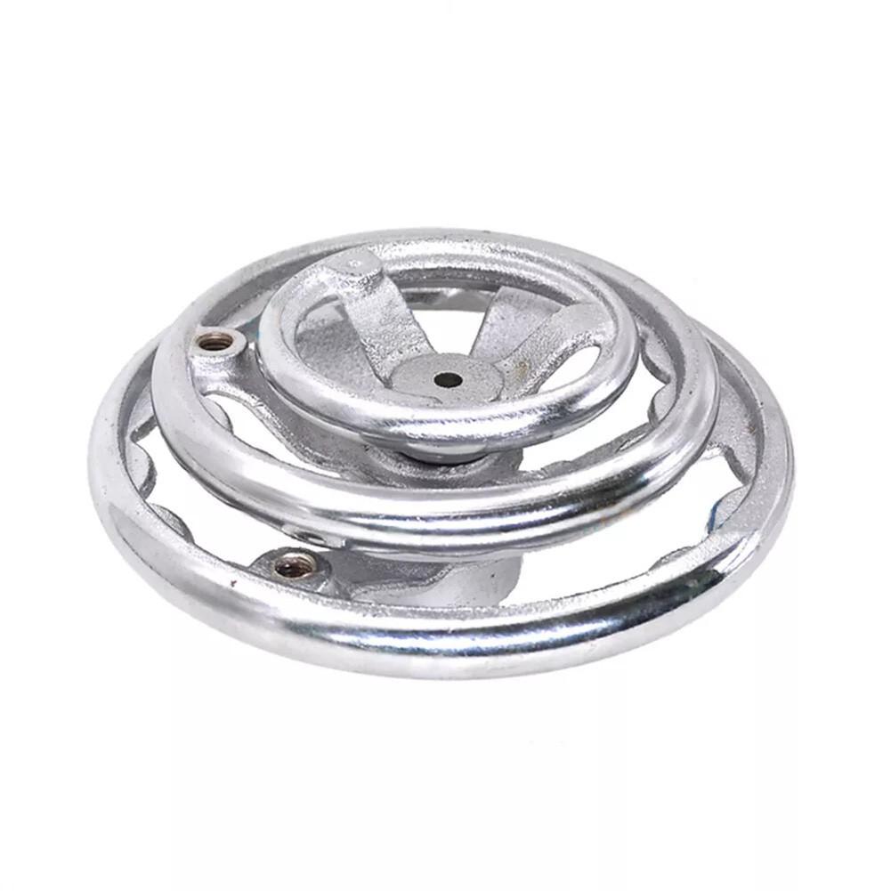 Robust Chrome Handwheel for CNC Lathes and Printing Equipment 3 to 12 Inch