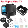 Для GoPro Hero 13 Black Аксессуары Чехол Защитный Корпус Оболочка Защита Резина Силикон + Крышка Объектива Ремешок Для Go pro Hero13