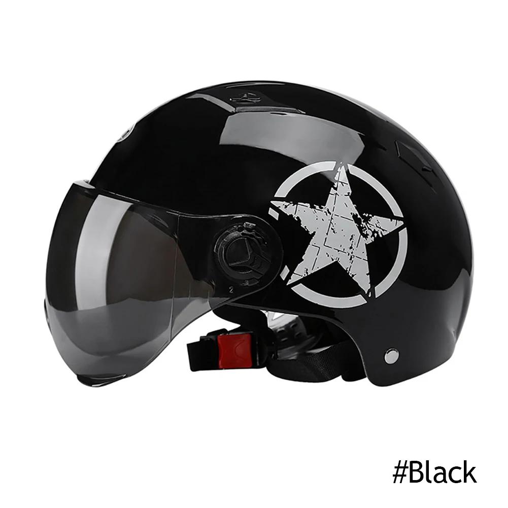 Мотоциклетные шлемы, полушлем, шлем для скутера, моторный шлем, моторные шлемы для мотоцикла, велосипеда, солнцезащитные двойные очки
