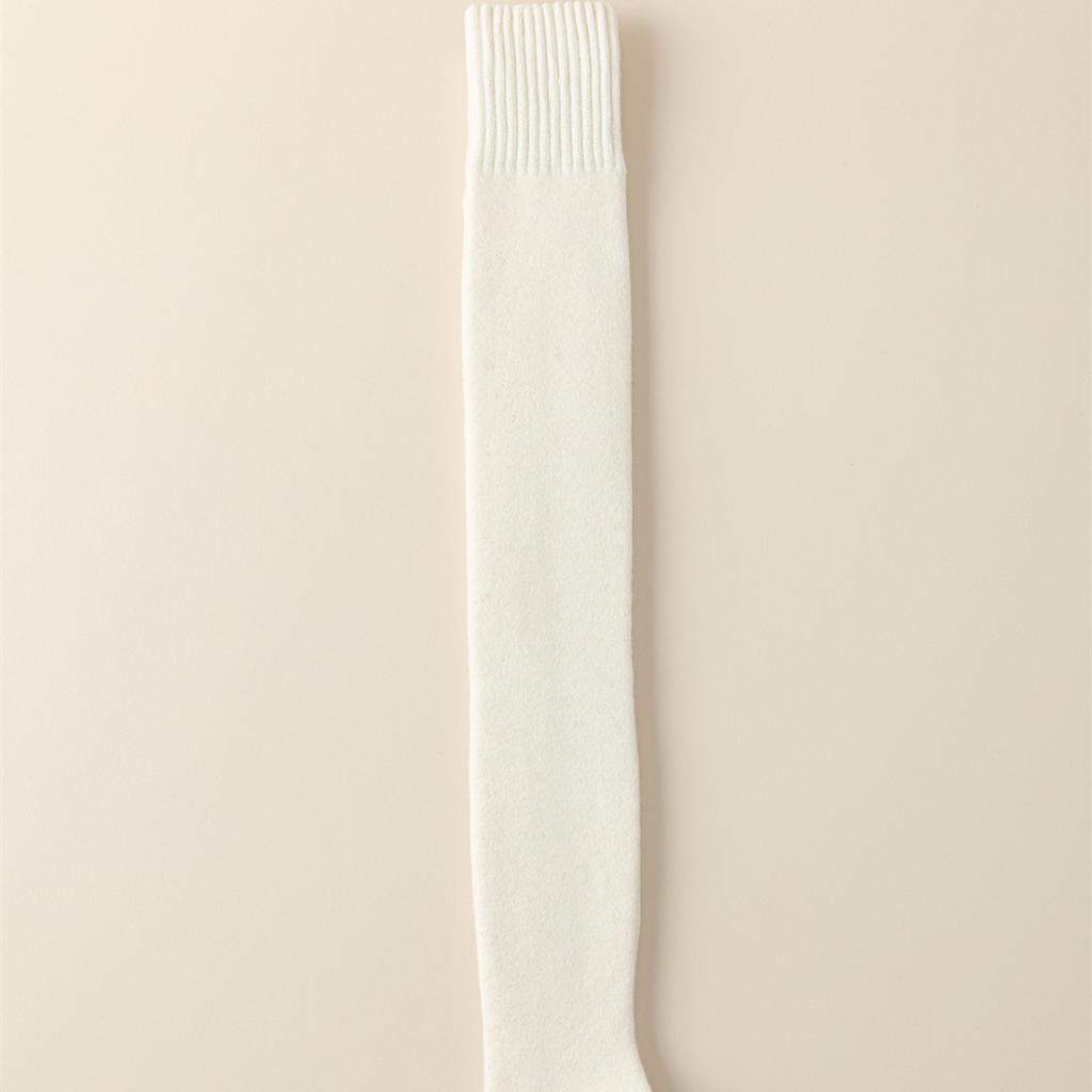 Утолщенные овечьи шерстяные удлиненные носки для детей, теплые флисовые женские носки до бедра с вощеной внутренней частью