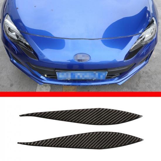 Накладки на фары 'бровь' из настоящего карбона для Toyota 86 / Subaru BRZ