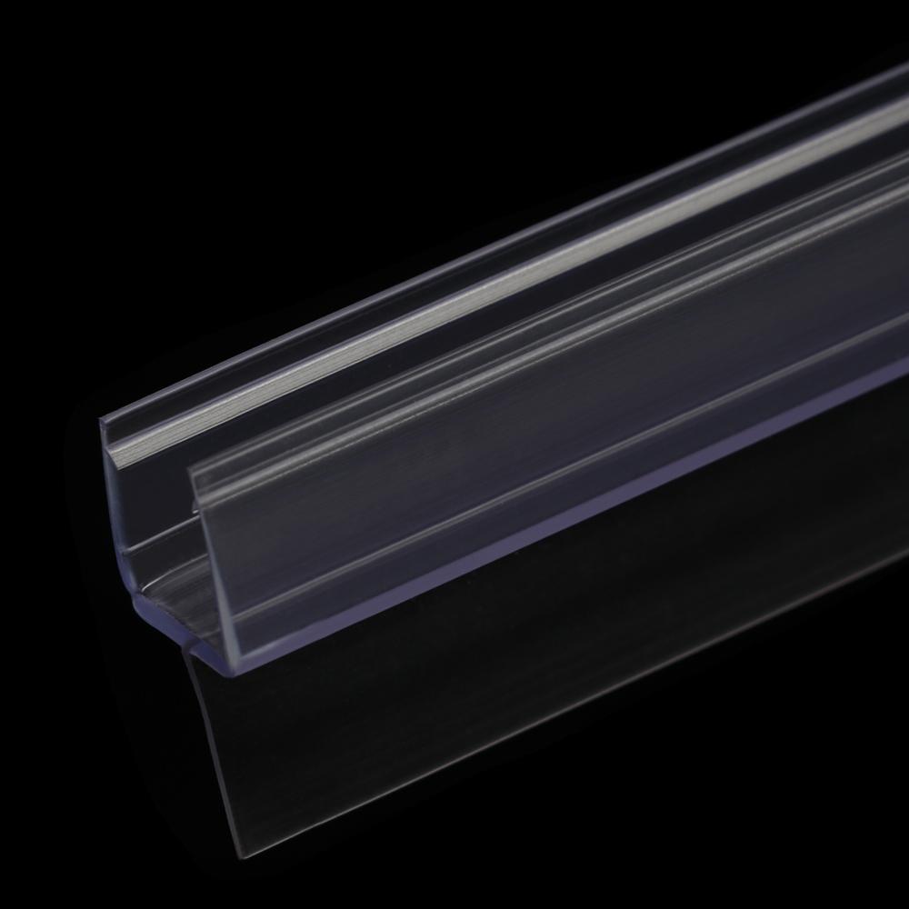 4mm/6mm/8mm/10mm/12mm PVC Sealing Strips Bathroom Glass Door Weatherstrip Window Seal Water Baffle Rubber Bath Screen Hardware