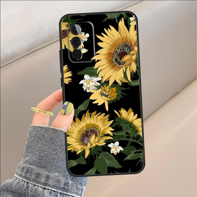 Винтажный чехол с подсолнухами для Samsung Galaxy A06 A05 A32 A16 A55 A36 A26 A54 A34 A14 A22 A52 A35 A15 A53 A13 A56