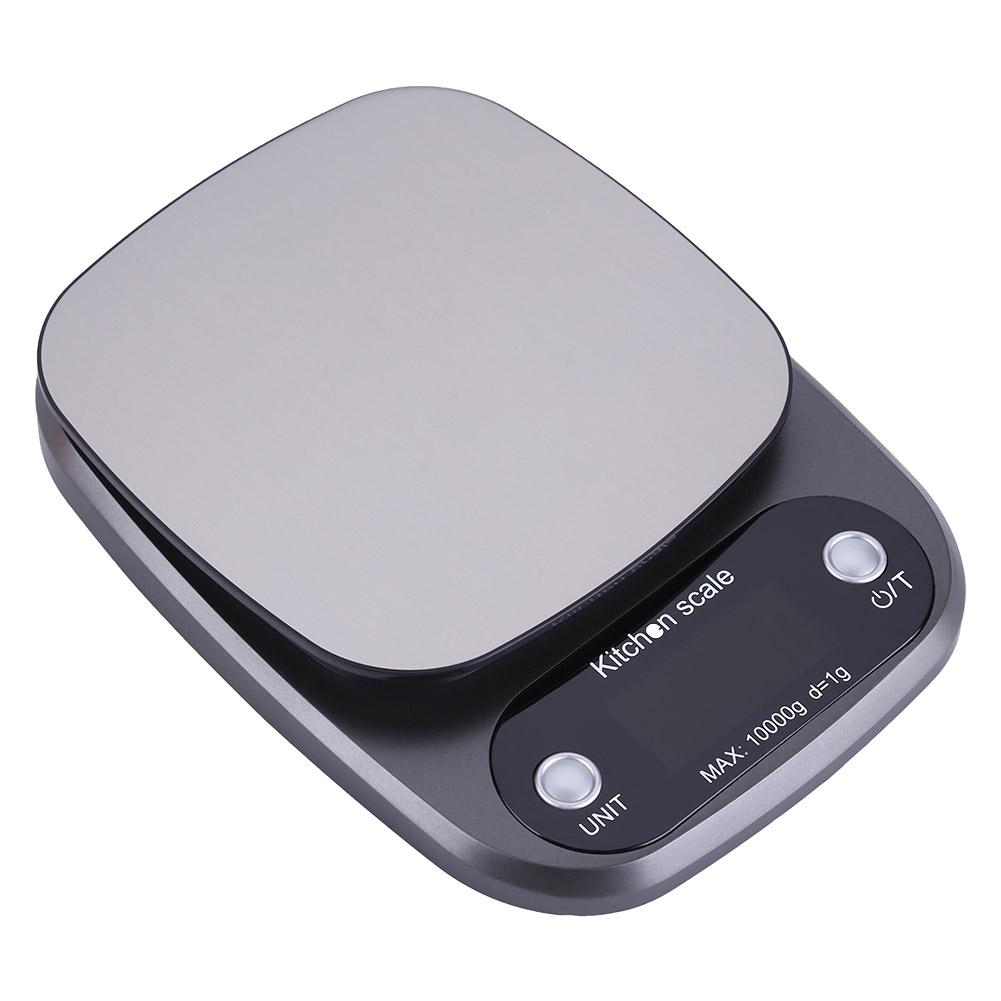 LCD Digital Electronic 10kg/1g Kitchen Food Scale Stainless Steel Tray for Baking Cooking