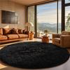 2x2m Super Soft Plush Round Rug Mat Fluffy White Carpets for Living Room Home Decor Bedroom Kid Room Decoration Salon Thick Pile Rug