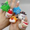 6/24 шт. рождественские кольца праздничные вечерние пальчиковые гирлянды Санта снежинка елка снеговик олень светящееся кольцо праздничные светящиеся игрушки