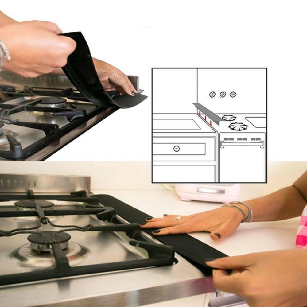 2 шт./компл., кухонная гибкая крышка для плиты, столешницы, защита от разливов, уплотнительная лента, наклейки, украшение дома