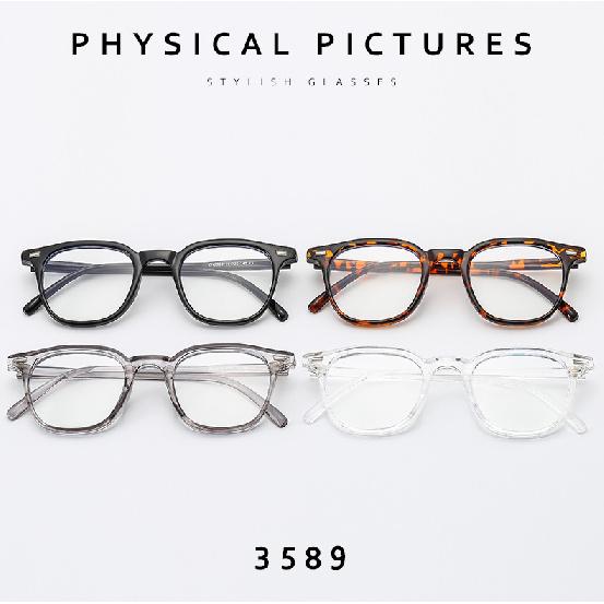 PC full-frame student plain glasses, unisex, non-prescription, decorative eyewear