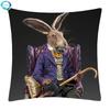 Nordic Art Decorative Pillowcase Fashion Animal Deer Rabbit Print Cushion Covers Soft Pillow Covers Sofa Home Decor