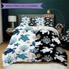 Repeat Turtle Pattern Bedding uilt Set uilt Cover Pillowcase Home Decoration Birthday Gift (1 * duvet cover + 2 * pillowcase without core)