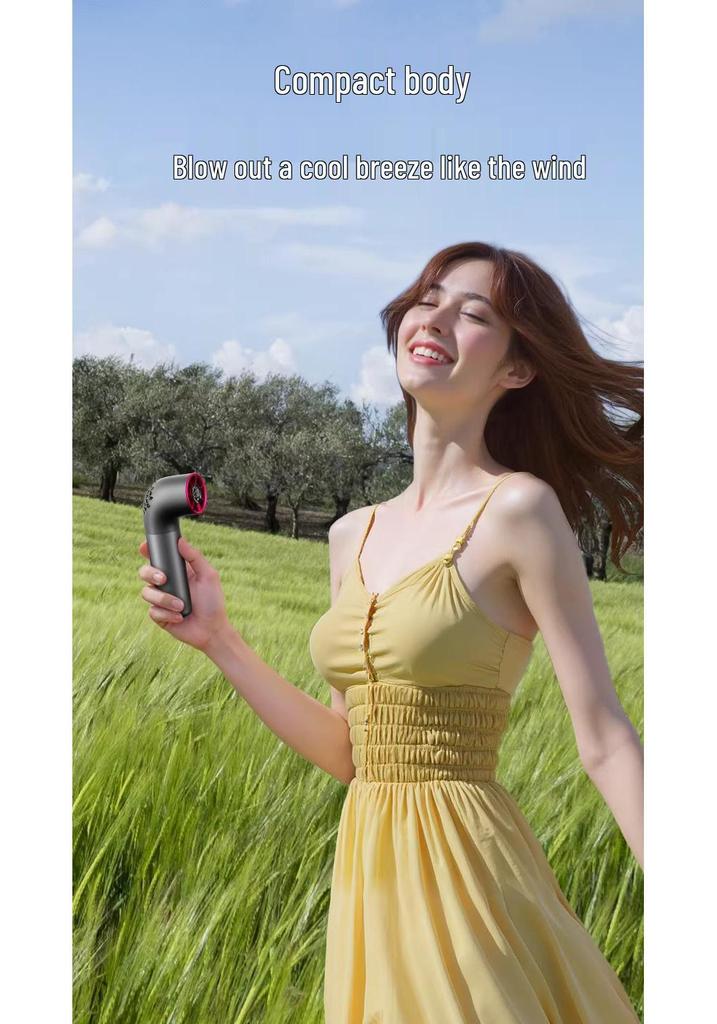 Aecooly Ai Kuli Handheld Mini Fan: Silent Cooling Device with Wind Gathering Technology