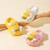 Детские тапочки для дома, летние милые пчелки, детские тапочки для мальчиков, 3D-мультяшные, модные, для детей и девочек, нескользящие, из ЭВА, пляжные, мягкие
