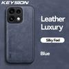 KEYSION Роскошный ретро чехол из ПУ кожи для OPPO Reno16 Pro 5G Силиконовый+ПК Ударопрочный чехол для телефона для OPPO Reno16 F 16 FS 5G