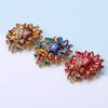 Faux Gemstone Brooch Wedding Bridal Dress Coat Brooch Pin Fashion Rhinestone Accessories Cute Jewelry