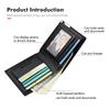 Мужской тонкий кошелек с RFID-защитой, многосекционный держатель для карт для Mitsubishi Outlander ASX Pajero Sport