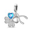 New 925 Sterling Silver Hummingbird Swallow Leaf Spring Charms For Temperament Bracelet &Necklace Valentines