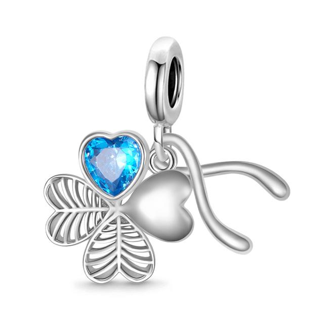 New 925 Sterling Silver Hummingbird Swallow Leaf Spring Charms For Temperament Bracelet &Necklace Valentines