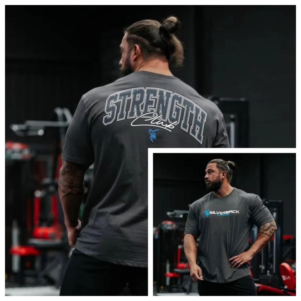 Летняя мода 2026 Новая 2026 GYM Футболка с принтом гориллы Клуб силы 2026 Футболка Silverback Спортивная одежда Удобная футболка Простая