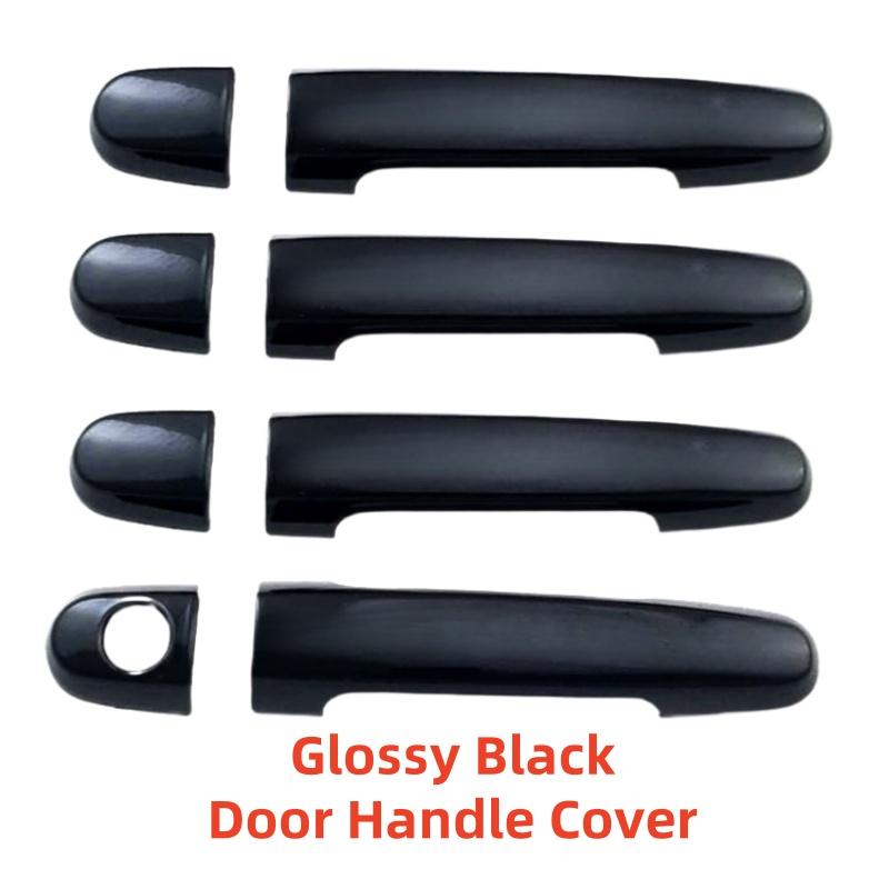 Carbon Car Accessory Door Handle Cover Trim Paste Style 2003 2004 2005 2006 2007 2008 Chrome Silver For 4 Door Toyota PRIUS 20