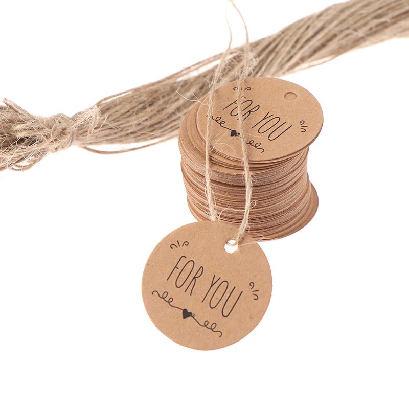 100 шт. крафт-бумага подвесная бирка для вас шаблон этикетки для подарочной маркировки упаковки декор