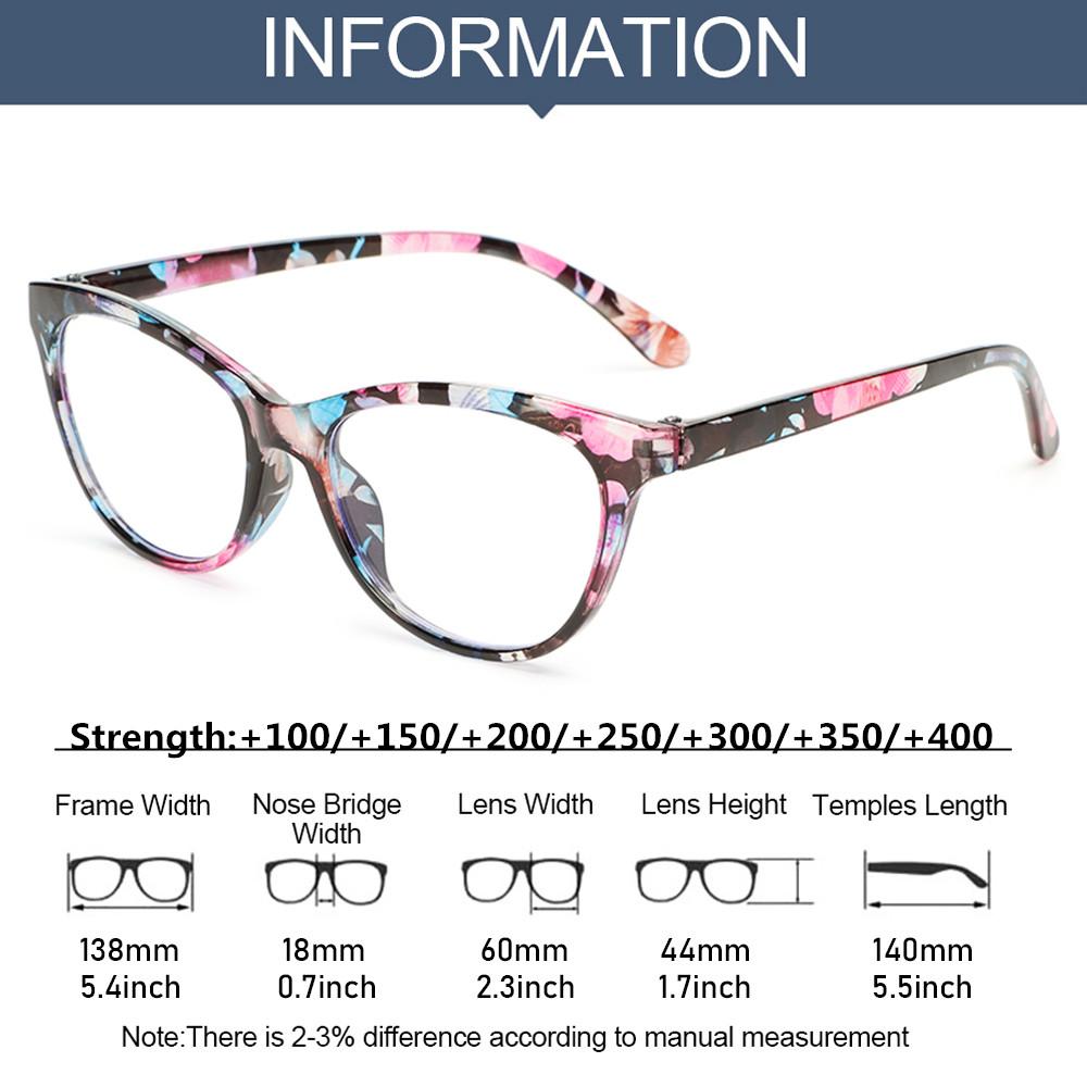 Flowers Elegant Eye Protection Anti-Blue Light Eyeglasses Reading Glasses Presbyopic Glasses