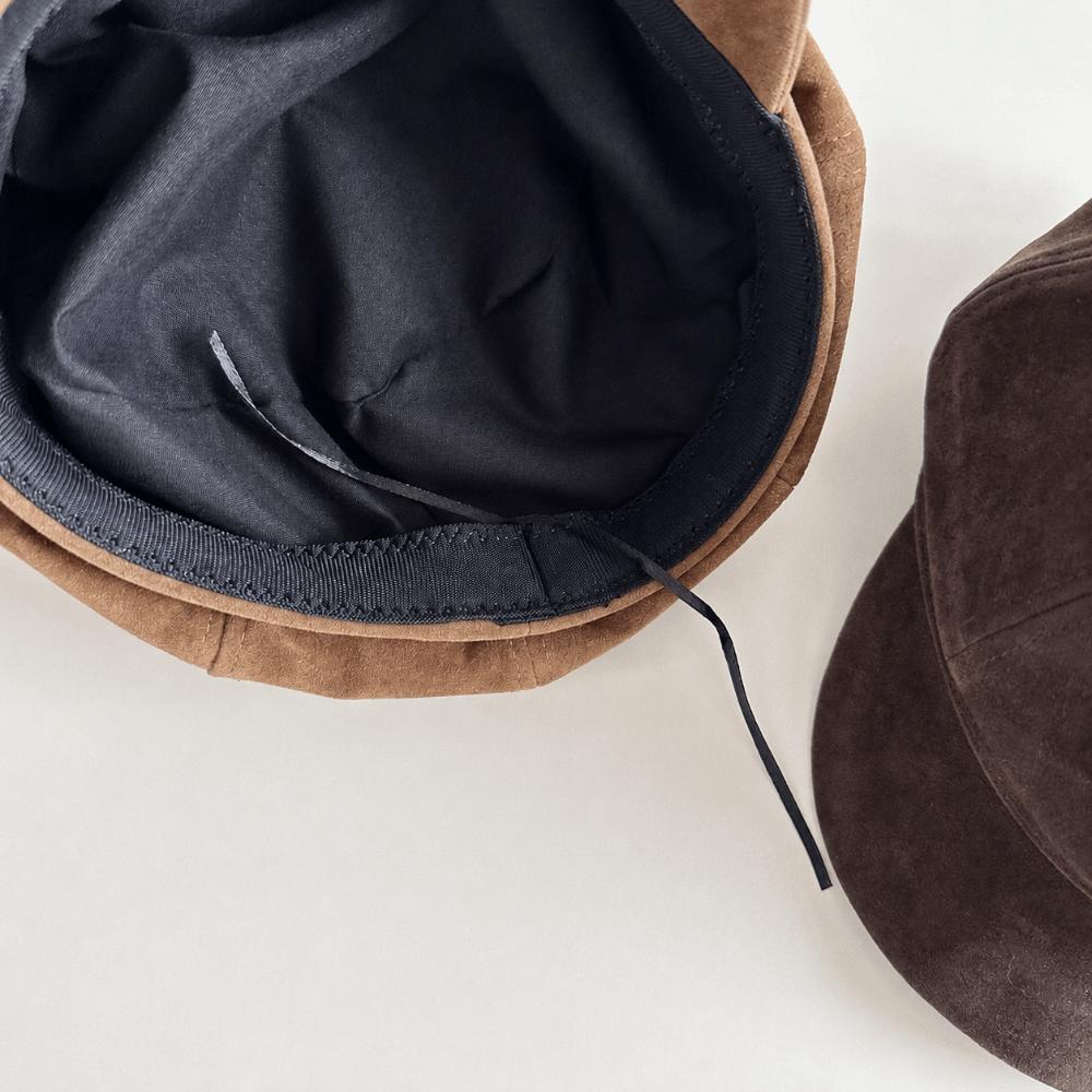 Windproof Octagonal Beret Hat Solid Color Autumn Winter Cap Retro Newsboy Cap Boy Girl