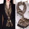 New Small Long Silk Scarf Women Tie Bag Headband Horse Printing Hairband Scarves Korean Style Neckerchief Ribbon Luxury Brand