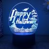 Hottoys Дропшиппинг Хэллоуин Рождество 3D Акриловый Ночник 7 Цветов Пульт Дистанционного Управления USB Светильник для Сна Рождественский Подарок