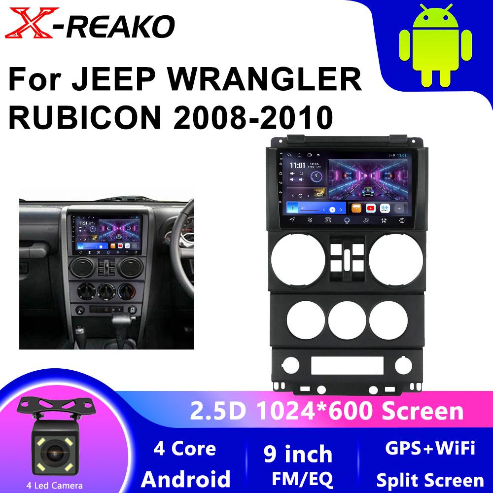 CarPlay Android 13 For Jeep Wrangler Unlimited 3 JK 2008 - 2010 Camera Car GPS Navi Head Unit Radio Auto LTE WiFi NO DVD