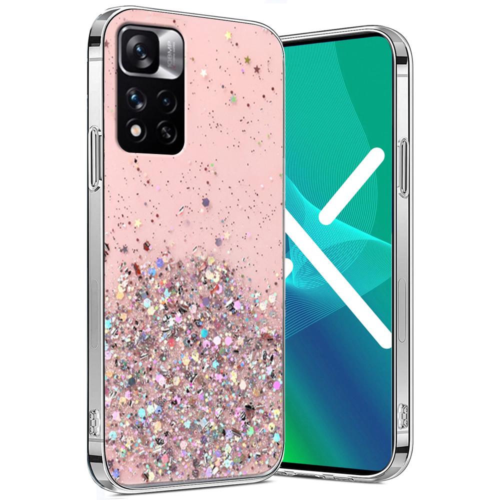 Case for Xiaomi Redmi Note 11 Pro 4G/5G, Glittery, Pink