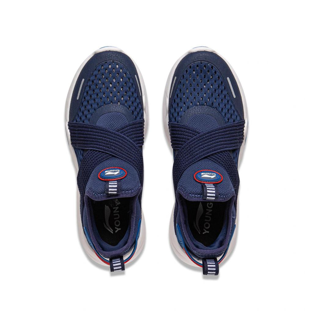 Li Ning Kids Sports Lifestyle Series Fashion Versatile Comfortable Practical Shock Absorption Rebound Breathable Low Top Casual Shoes YKCV076-3