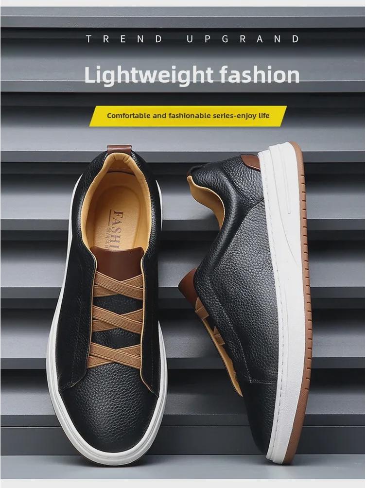 Мужские кожаные туфли без шнурков — тренд осени 2024 года: Мягкая подошва, натуральная кожа, повседневный и деловой стиль