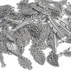 10-50pcs 10 Styles Metal Zinc Alloy Leaves Charms Fit Jewelry Pendant Charms Makings