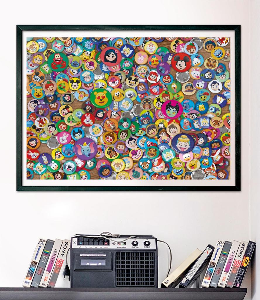 Clementoni 39830 Disney Impossible Classic 1000 Piece Jigsaw Puzzle, Adults 14-99 Years Old, Gift for Men and Women, Hard Jigsaw Puzzle, Made In