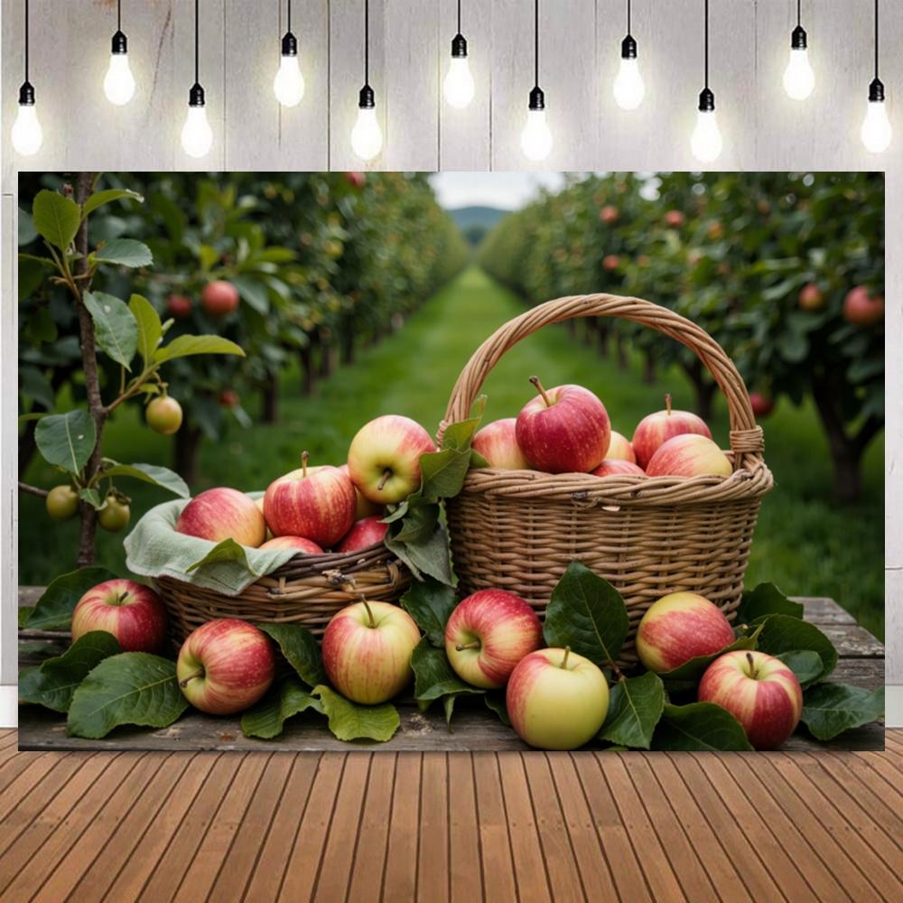 Autumn Pumpkin Maple Photo Backdrop Leaf Arch Children Portraits Decoration Biblical Christianity Party Background Photograph