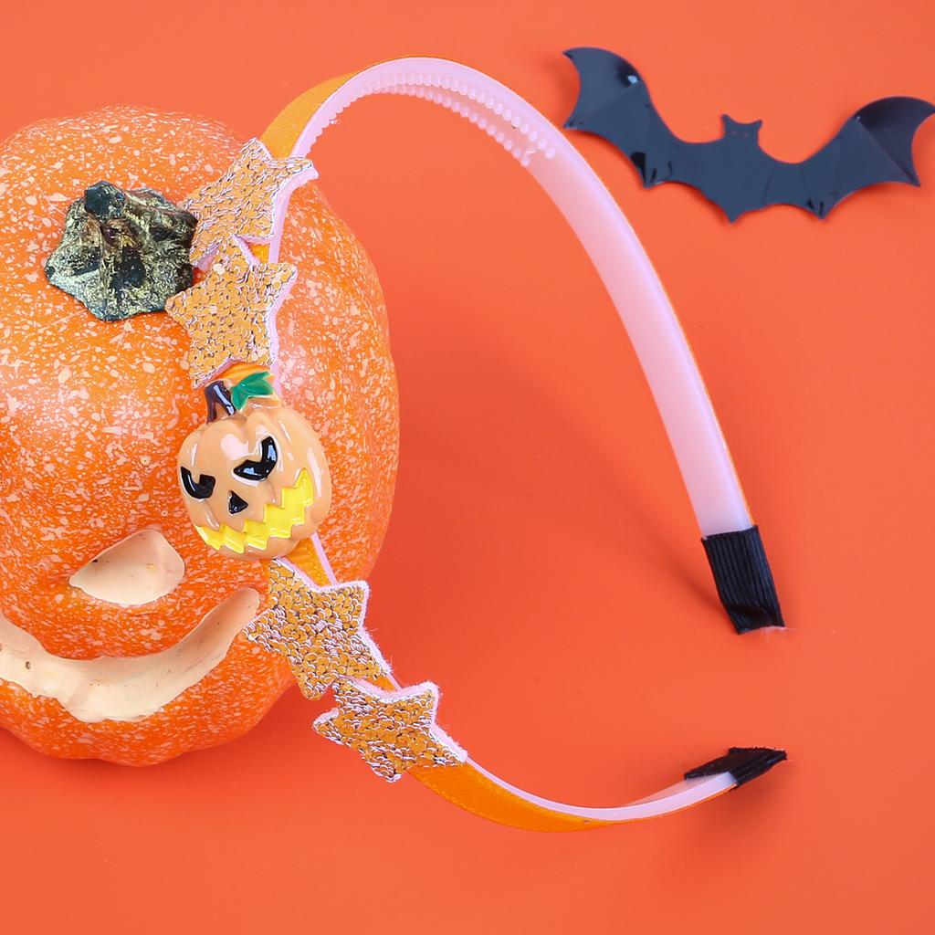 1/4pcs Halloween Day Headband for Girls Glitter Star Headbands Holiday Party Heart Pumpkin Hairbands Children Kids Headwear