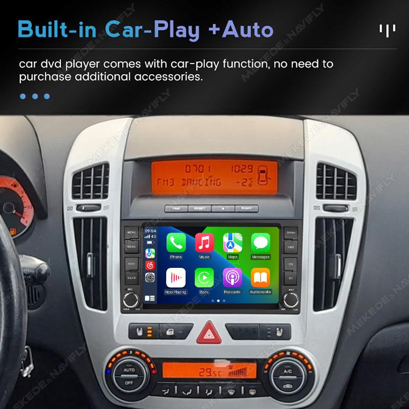 7-дюймовый Android 15 Для KIA CEED 2007 2008 2009 Беспроводной Carplay Автомобильный Радиоприемник Мультимедийный Плеер Аудио GPS Навигация Стерео Экран WIFI