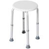Shower Chair Height Adjustable Aluminium Shower Stool With Non Slip Feet For Disabled Elderly White