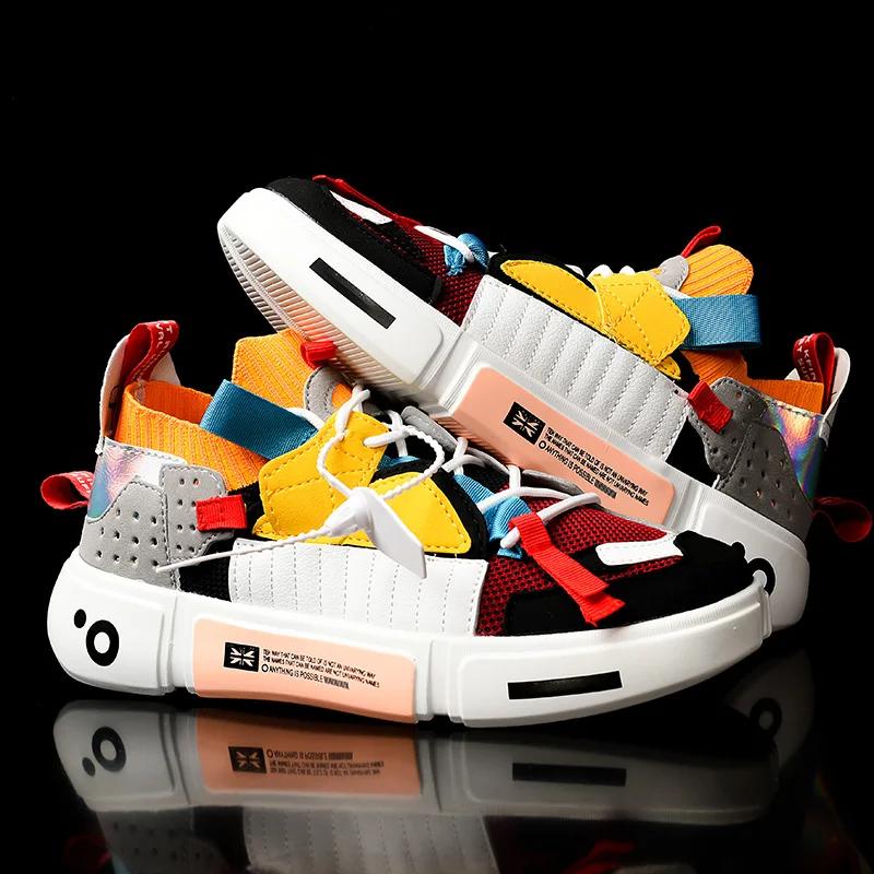 Высококачественная осенняя распродажа, мужская повседневная обувь, сетчатые удобные мужские кроссовки для пар, дышащая обувь разных цветов, большой размер 46 47