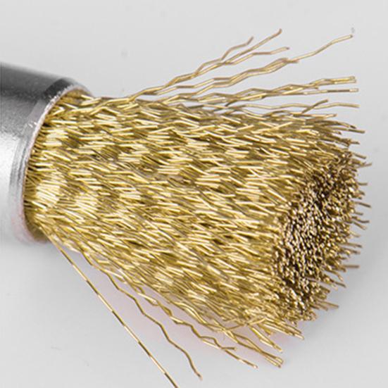 Проволочная колесная щетка Вращающийся инструмент Нержавеющая сталь Устойчивость к коррозии Широкое применение Многоразовая простота установки Извитая проволочная щетка с покрытием