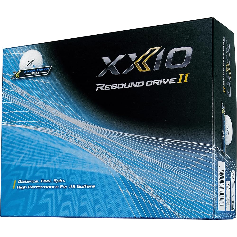 Мячи для гольфа Dunlop XXIO Rebound Drive2 Модель 2023 года 1 дюжина (12 шт.)
